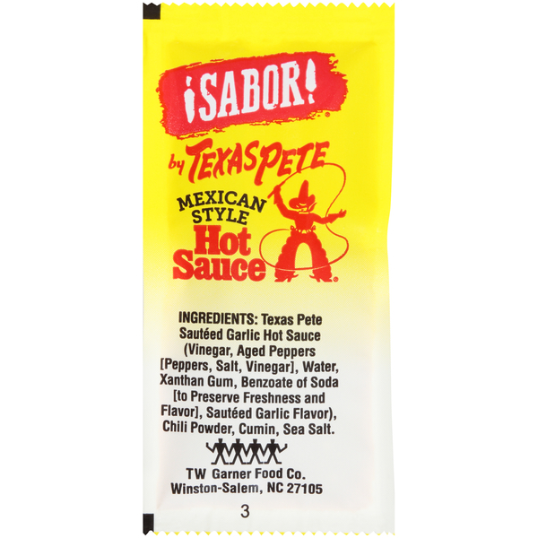 Texas Pete Texas Pete Sabor Mexican Hot Sauce 7g Packets, PK200 1.00643